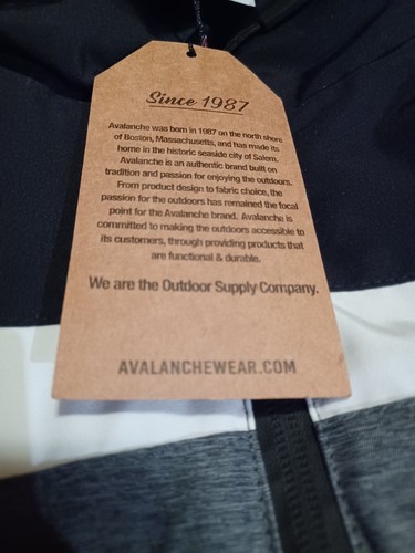 NWT RARE Avalanche Outdoor Supply Company Men's Ski Jacket Charcoal MEDIUM - Picture 14 of 14