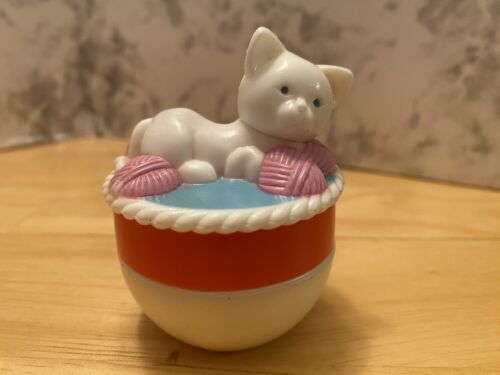 Vintage Avon MISS LOLLYPOP Cat Kitten Cream Sachet Perfume Jar Container Empty