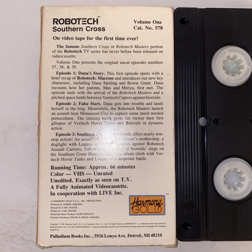 Anime Robotech Southern Cross VHS Volume 1 Rare Tape - Picture 11 of 23
