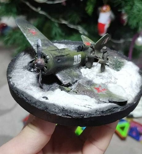 Diorama de avión de combate de la URSS hecho a mano - Imagen 6 de 11