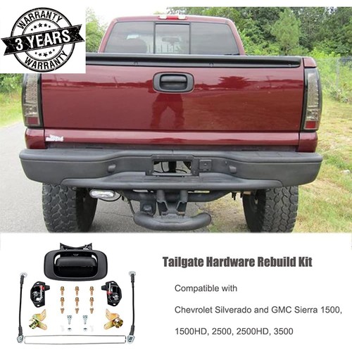 Tailgate Hardware Rebuild Kit Compatible with 1999-2007 Chevrolet Chevy Silve... - Picture 2 of 9