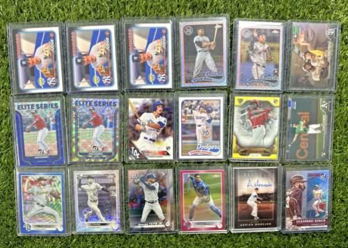 (130 Cards) Baseball Auto Jersey Chrome Color Numbered Refractor RC Lot - Picture 3 of 7