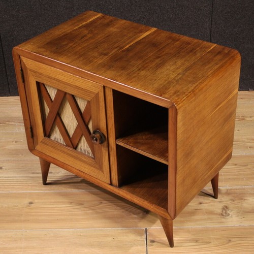 Mobiletto italiano comodino in legno stile Gio Ponti tavolino salotto XX secolo - Imagen 11 de 12