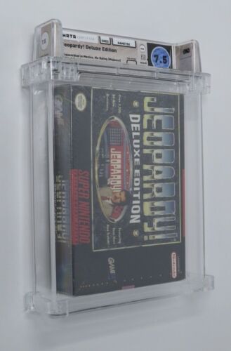 Jeopardy! Deluxe Edition Super Nintendo SNES Sealed Video Game Wata Graded 7.5 A - Picture 2 of 9