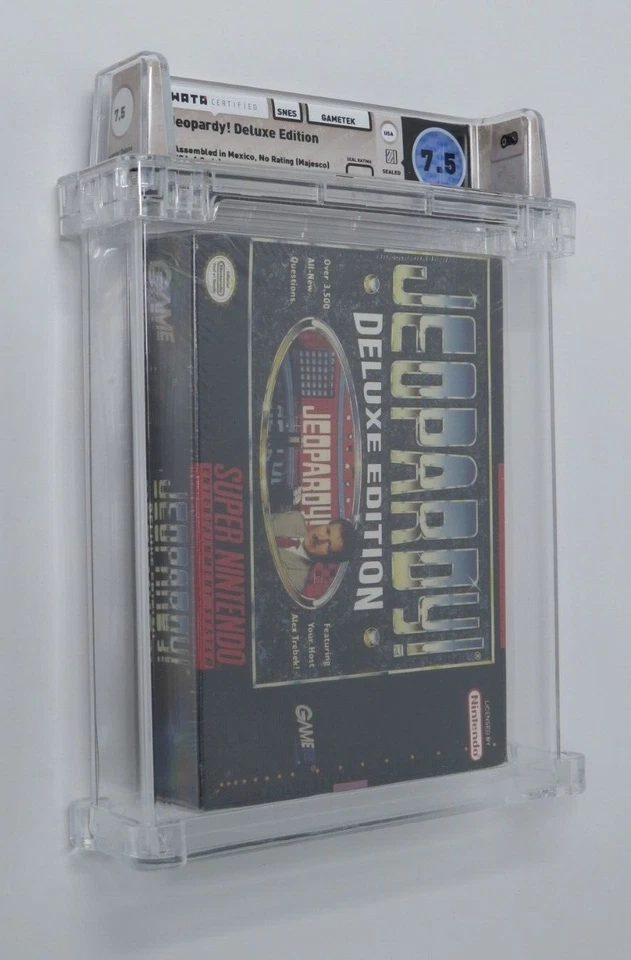 Jeopardy! Deluxe Edition Super Nintendo SNES Sealed Video Game Wata Graded 7.5 A - Image 2 of 4