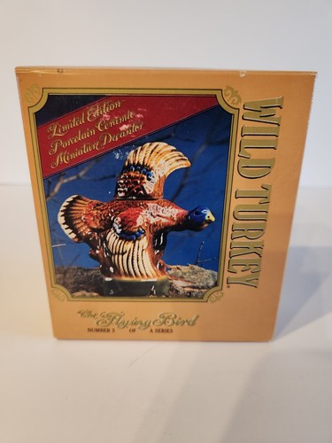 Vtg Wild Turkey No 3 Austin Nichols Mini Flying Turkey Decanter Empty W/ Box - Picture 15 of 15