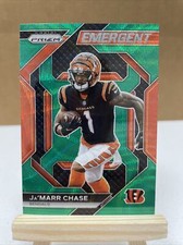 Ja'Marr Chase 2023 Panini Prizm #H-7 Emergent Green Wave SP Bengals