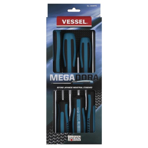 Vessel 9006PB MEGADORA JAWSFIT Schraubendreher 6 STCK. Set - Bild 5 von 5