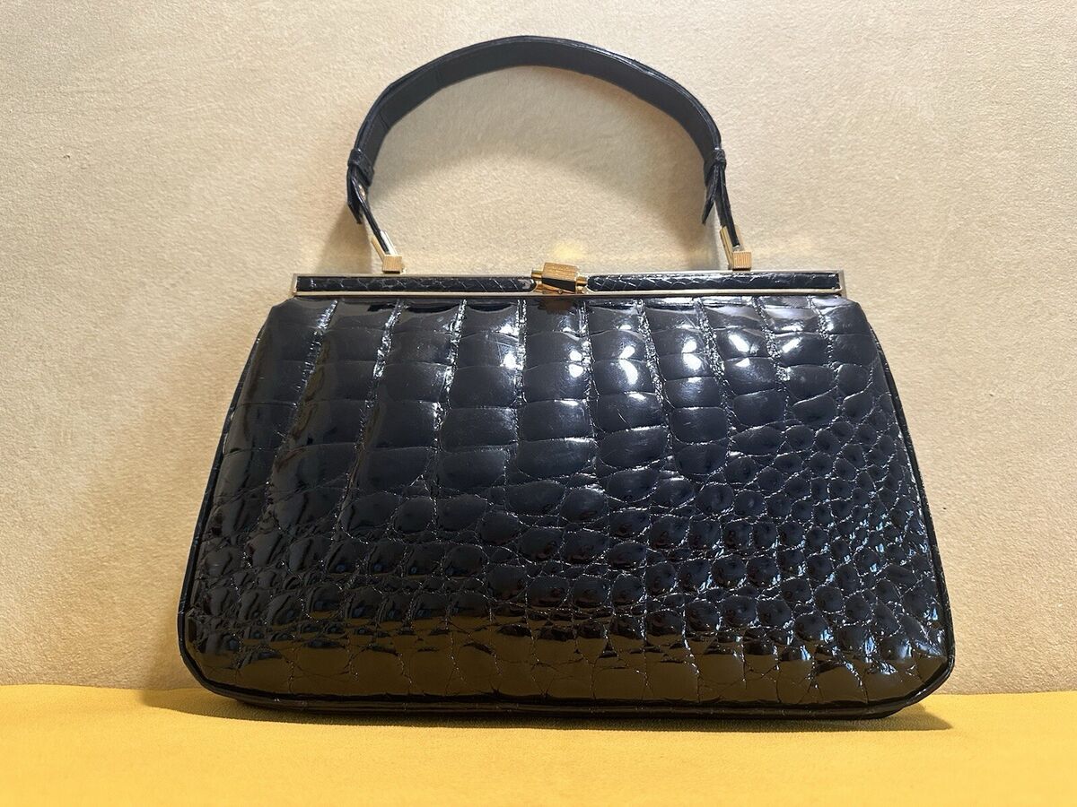 J. Perez Crocodile Bag Vintage | eBay