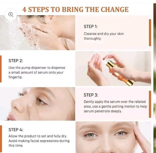 Ruigeqiji Rapid Reduction Anti Aging Eye Serum 0.67 Fl. Oz New Exp.6/26 - Picture 5 of 7