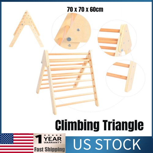 Kid Climbing Triangle Ladder Toddler Indoor Gym Activity Centre Step Training