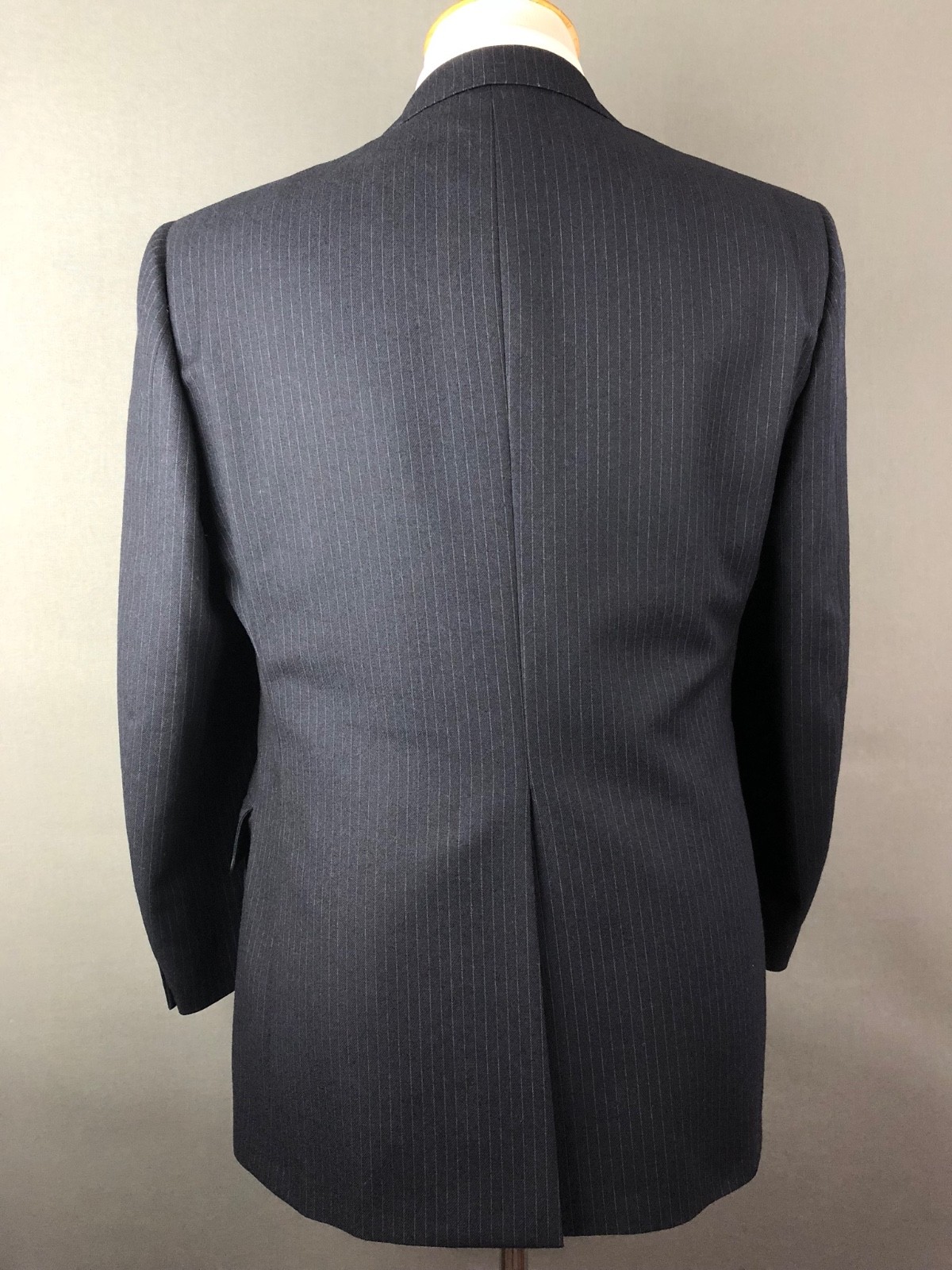 Samuelsohn Flannel Striped 2 Button Button Button Navy Blau Winter Wool Suit Flat Front 44 S b2b9e3 Samuelsohn Flannel Striped 2 Button Button Button Navy Blau Winter Wool Suit Flat Front 44 S b2b9e3