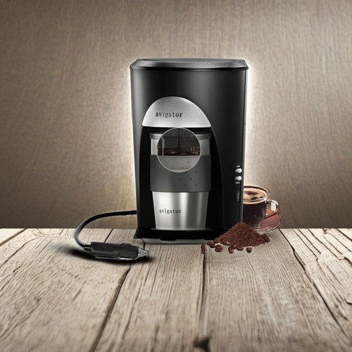 Portable Coffee Maker 12V Car Coffee Maker Travel Coffee Machine Auto Shut Off - Picture 5 of 9