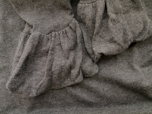 Part two Größe XS Grau Knielang Strick Kleid Manche 3/4 - Bild 5 von 5