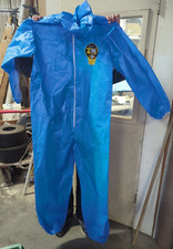 5 Kappler Zytron 100XP Chemical Coverall Suit w Hood Z1S414XP Blue 2X-3X