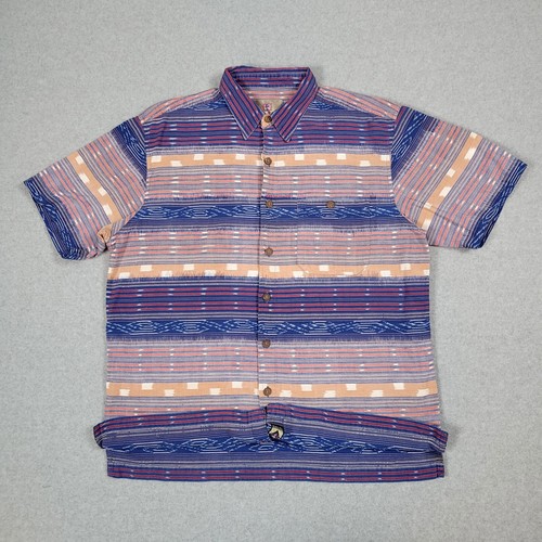 Territory Ahead Shirt Mens Large Colorful Geometric Southwestern Aztec Vented - Picture 2 of 11