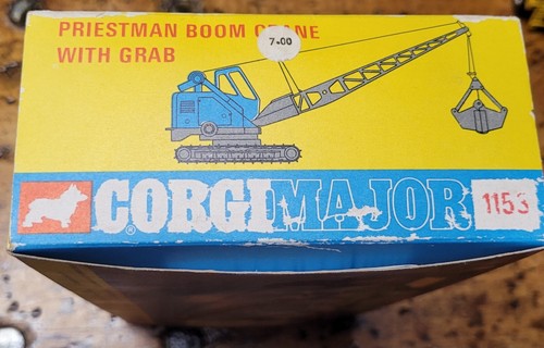Corgi Major Toys 1153 Priestman Boom Crane with Grab / Hi Grab. New Old Stock - Picture 6 of 6