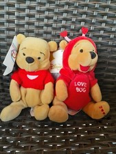 Disney Mini Bean Bag POOH heart Sweater/ firefly Winnie The Pooh valentine's day