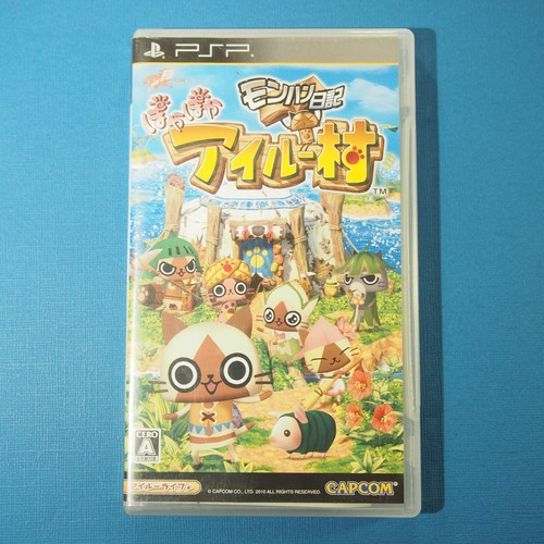 Monster Hunter Monhan Nikki Poka Poka Airou Mura ~ Sony Playstation Portable PSP - Picture 1 of 7