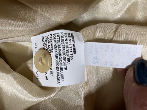 Gerry Weber Beige 2 Piece Trouser Suit Size 16 Single Breast Jacket/Trousers 14 - Picture 8 of 18