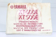 Yamaha XT 600 E XT500E XT600E Bedienungsanleitung Fahrerhandbuch