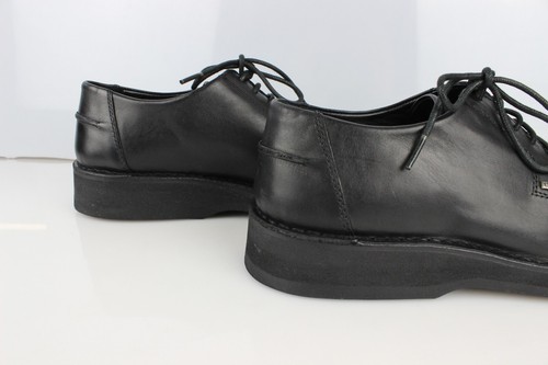 LACOSTE T 42,5 Derby homme bouts carrés cuir noir Très bon état - Imagen 4 de 14