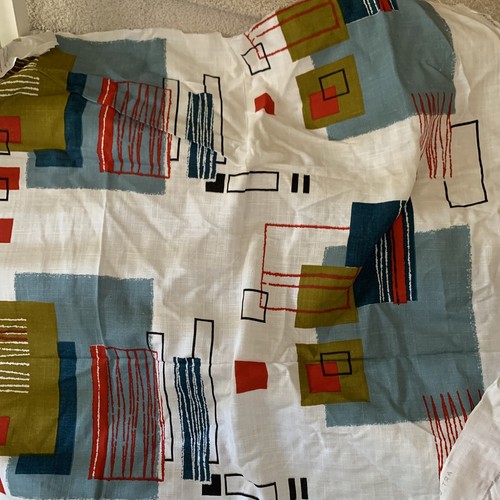 Mid Century Futuristic 1950's ATOMIC Space Age Vintage Fabric For Riverdale - Picture 9 of 13