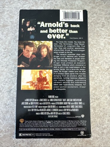 Eraser (VHS, 1997) - Foto 2 di 2