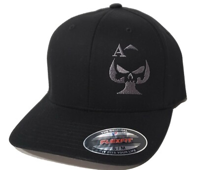 帽子  Ace of Spades Sniper Embroidered FLEXFIT Black Cap Hat, 5001 | eBay