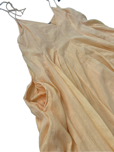 Maxi Vestido Free People Sumergido en Dorado Naranja Púrpura Ombre Fluido Tirantes XS - Imagen 10 de 16