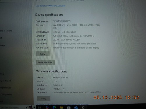 Dell Latitude E5570 Laptop | i7-6600U @ 2.60GHz | 8GB RAM | 256MB M.2 | New Batt - Picture 5 of 13
