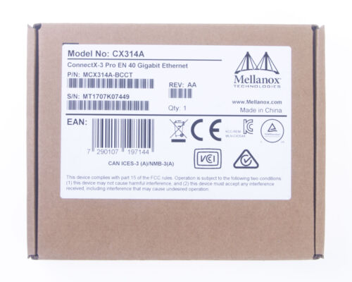 Mellanox MCX314A-BCCT 40Gb 40GbE CX314A ConnectX-3 Pro QSFP PCIe UnRAID - Nuevo - Imagen 3 de 3