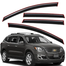 In-channel Window Visor Vent Shade Sun Rain Guard for 2009-2017 Chevy Traverse