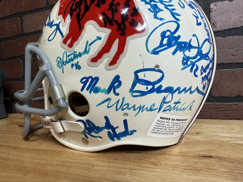 Buffalo Bills handsigniert signed Full Size Riddell Football Helm NFL Alumni - Bild 9 von 18