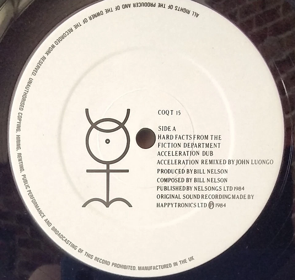 Bill Nelson - ACCELERATION 1984 COCTEAU REC. COQ T 15 UK 12"SG - Image 3 of 3