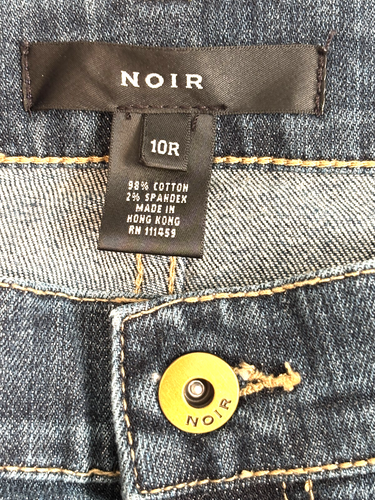 Noir Women's Size 10R Straight Leg Dark Wash Denim Mid-Rise Stretch Blue Jeans - Picture 4 of 14