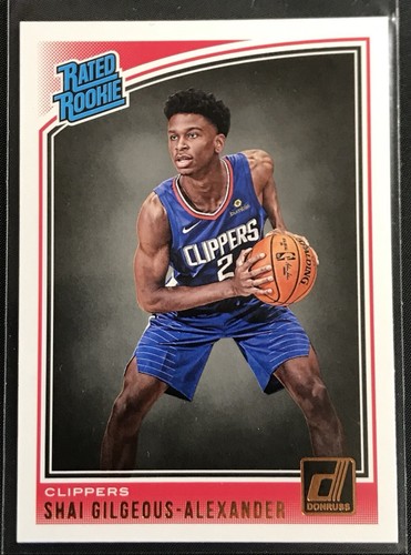 2018-19 Shai Gilgeous-Alexander Panini Donruss OKC Thunder RC Rated Rookie #162