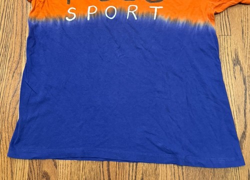 Ralph Lauren Polo Sport Vintage 90s Single Stitch Tie Dye Graphic Spellout Shirt - Picture 10 of 14