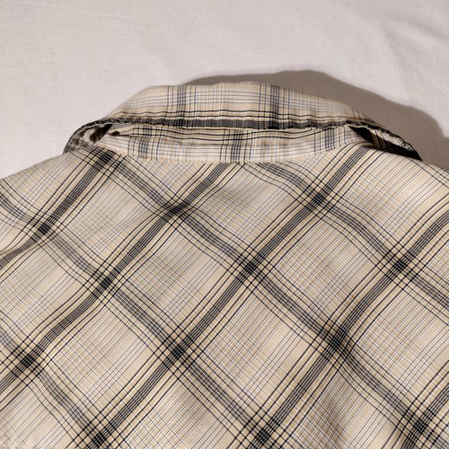 Rusty Shirt Brand Adult Medium Plaid Surf Skate Yellow / Gray - Issues Pls Read - Picture 16 of 22