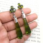 925 Sterling Silver Green Peridot Gemstone Handmade Jewelry Stud Earring