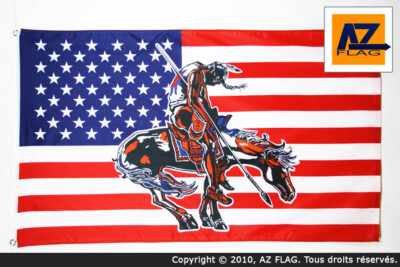Ensemble Collier Poitrine Cheval - Drapeau Américain - Western Orlov Hill