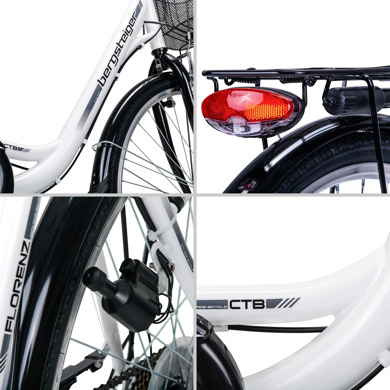 28 Zoll Damenfahrrad Bergsteiger Florenz STVZO 7 Gang Bergsteiger Florenz 28 Zoll Damenfahrrad, ab 160 cm, Korb