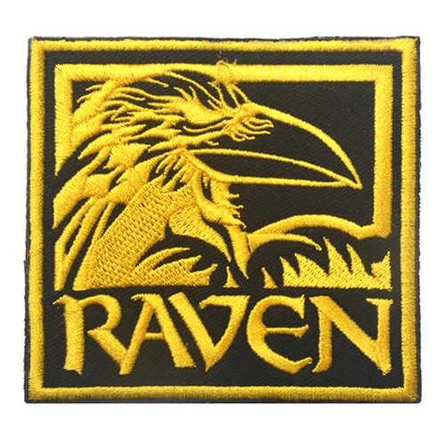 Parche de gancho táctico Raven American Black Crow bordado insignia Glod bronceado - Imagen 1 de 5