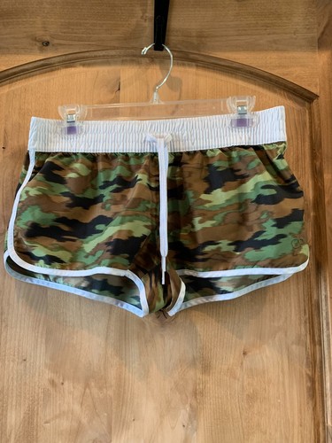 OP Ocean Pacific Casual Shorts Juniors Multicolor ~ M 7-9 Camo Print - Picture 2 of 4