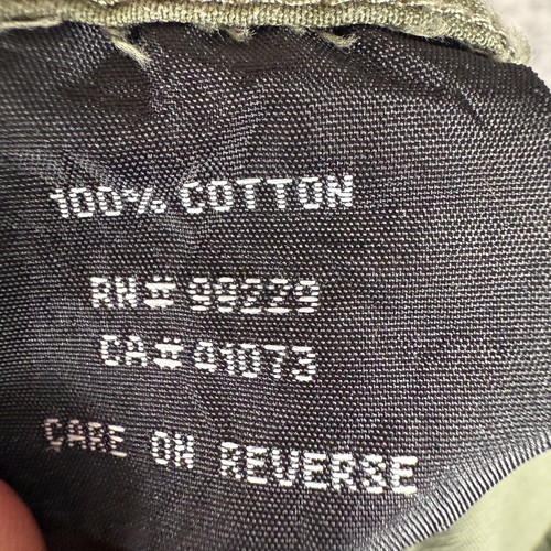 Fourstar Military Jean Denim Camo Button Shirt Mens Medium Embroidered Navy Blue - Picture 18 of 19