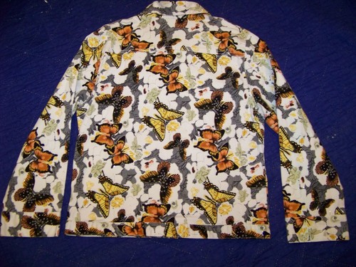 AD Originals Denim-Stil Jacke - L - Glitzer Schmetterlinge - Bild 8 von 11
