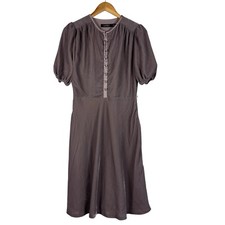 Lauren Ralph Lauren Puff Sleeve Lavender? Velvet A-Line Dress Women's Size 2