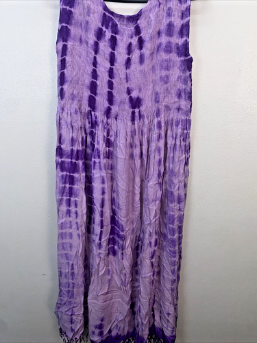 BABA Clothing Corp LA 100% Viskose Maxikleid Einheitsgröße Lagenlook Kaftan - Bild 8 von 10