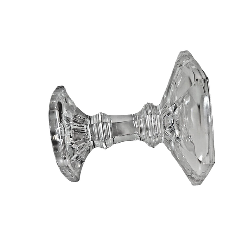 Vintage Teleflora Candle Holder Crystal Octagon Shaped Elegant Glass - Picture 3 of 10
