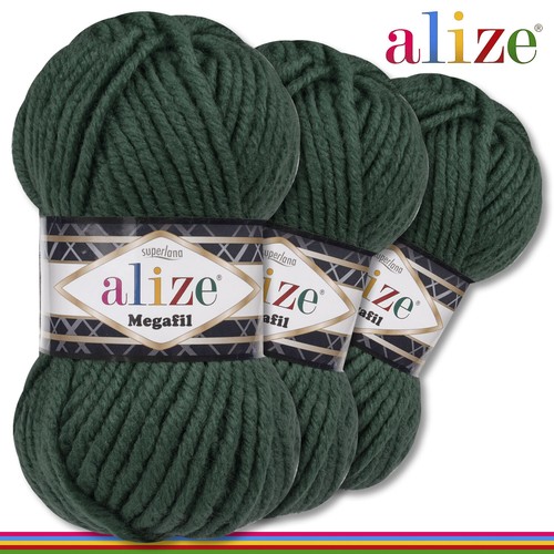 Alize 3 x 100 g Superlana Megafil megadicke Wolle Chunky Bulky 15 Farben - Bild 9 von 17